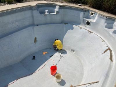 Before Pool Coating Repair